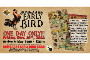 Bomgaars Early Bird Sale