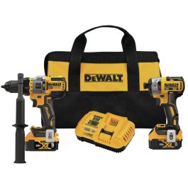 Bomgaars DEWALT Brushless Cordless 2 Tool Kit Including Hammer Drill Driver with FLEXVOLT Advantage 20V MAX Combo Kits