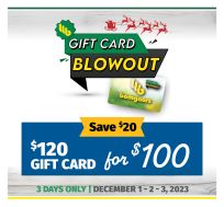 Gift Card Blow Out