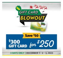Gift Card Blow Out