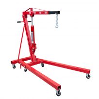 Big Red Steel Engine Hoist / Shop Crane With Foldable Frame 2 Ton Capacity, T32001
