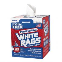 Toolbox 200ct White Rags Box, 5820201