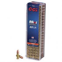 CCI Mini Mag 22 Long Rifle Copper Plated Round Nose Ammunition,100-Count, 30