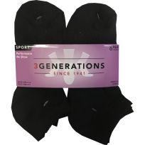3 Generations Women's Ladies Performance Low Cut Socks, 6-Pair
