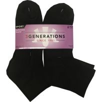 3 Generations Women's Ladies Performance Quarter Socks, 6-Pair