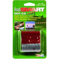 Lifesafe Highly Reflective Tape, Red / Silver, 2 IN x 10 FT, RE2110