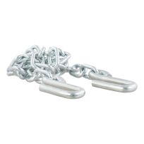 48" SAFETY CHAIN WITH 2 S-HOOKS (5 000 LBS.  CLEAR ZINC  PACKAGED)