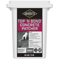 Sakrete Top 'N Bond Concrete Patcher, Gray, 65450018, 20 LB