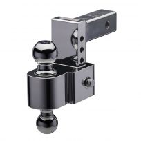 Fastway Trailer Adjustable Aluminum Ball Mount, 4 IN Drop 5 IN Rise, Chrome 2 IN, 42-00-2400