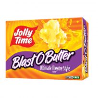 Jolly Time Microwave Popcorn, Blast O Butter, Ultimate Theatre Style, 3-Pack, 759, 3.2 OZ