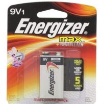 Energizer Max Alkaline Battery Blister Pack, 522BP, 9V