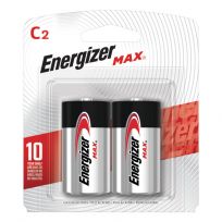 Energizer Max Alkaline Battery, 2-Pack, E93BP-2, C