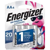 Energizer Ultimate Lithium Battery, 4-Pack, L91SBP-4, AA