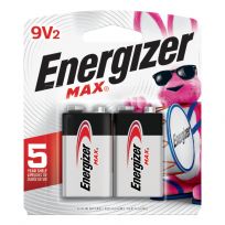 Energizer Max Alkaline Battery, 2-Pack, 522BP-2, 9V