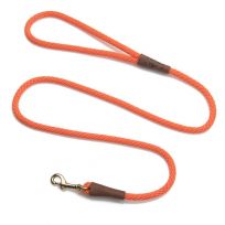 Mendota Pet Small Snap Leash, 01506, Orange, 3/8 IN x 6 FT