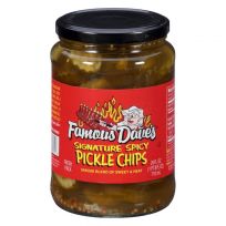 Famous Dave's Spicy Pickle Chips, 78779, 24 OZ
