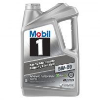 Mobil 1 Synthetic Motor Oill, SAE 5W-20, 120763, 5 Quart