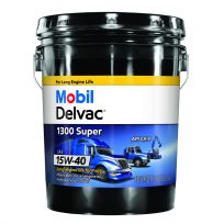 Mobil Delvac 1,300 Super - Long Engine Life Formula, SAE 15W-40, 121605, 5 Gallon