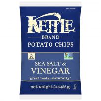 Kettle Foods Kettle Chips Sea Salt and Vinegar, 790108432, 2 OZ