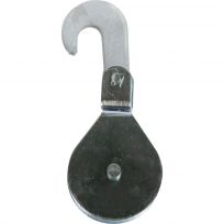 Koch Industries Swivel Hook Block Pulley, Zinc Plated, 1.1/2 IN, 3221593