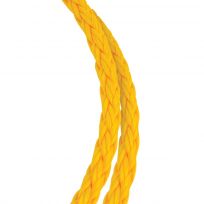 Koch Industries Polypropylene  Hollow-Braid Yellow, 1/2 IN Diameter, Sold Byt The Foot, 5061645