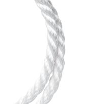 Koch Industries Nylon Twist White Rope, 3/8 IN Diameter, 5211245, Bulk - Price Per Foot