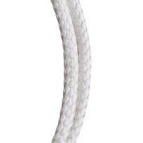 Koch Industries Nylon Diamond Braid White Rope, #8 1/4 X 50 FT, 5230825