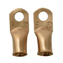 K-T Industries Cable Lug Size, 2-Pack, Copper, 2 Cable, 5/16 IN, 2-2354