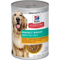 Hill's Science Diet Adult Perfect Weight Hearty Vegetable & Chicken Stew Canned Dog Food, 10125, 12.5 OZ Can