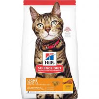 Hill's Science Diet Adult Light Chicken Recipe Dry Cat Food, 10406, 16 LB Bag