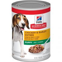 Hill's Science Diet Puppy Canned Dog Food, Chicken & Barley Entre, 7036, 13 OZ Can