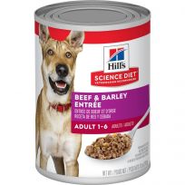 Hill's Science Diet Adult 1-6 Beef & Barley Entre Canned Dog Food, 7039, 13 OZ Can