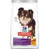 Hill's Science Diet Adult Small & Mini Breed Sensitive Stomach & Skin Chicken & Barley Dry Dog Food, 10439, 4 LB Bag
