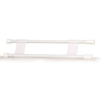 Camco RV Refrigerator Double Bar Set, 16 IN to 28 IN, 44073, White