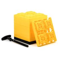 Camco FasTen 2x2 Leveling Blocks with T-Handle, 10-Pack, 44512