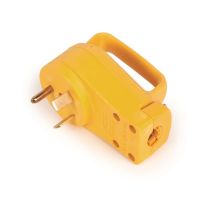 Camco PowerGrip - Plug Male Receptacle, 30A 125V/3750W(E/F)(CLAM)cETLus, 55245