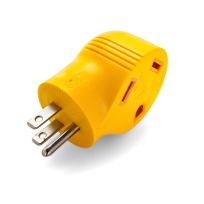 Camco PowerGrip - Adapter 15AM/30AF-90-Degree 125V/1875W,cETL(CLAM, 55325