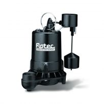 Flotec Cast Iron High-Output Professional-Grade Submersible Sump Pump, E75VLT