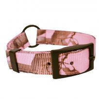 Scott Pet Center Ring Collar, 1649PK14, Pink Camo, 1 IN X 14 IN