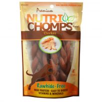 Nutri Chomps Braid Chicken Flavor Dog Chews, NT013V