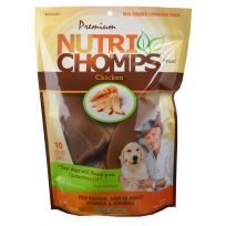 Nutri Chomps Chicken Flavor Earz Dog Chews, NT084V