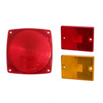 Optronics Red Replacement Tail and Side Marker Lens Set, A8RK