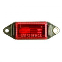 Optronics Red Mini Surface Mount Marker / Clearance Light; Hard Wired, MC11RS