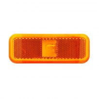 Optronics Yellow Surface Mount Thinline Marker / Clearance Light With Reflex Lens, MC44AS