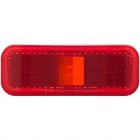 Optronics Red Surface Mount Thinline Marker / Clearance Light With Reflex Lens, MC44RS