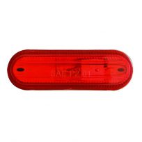 Optronics Red Oblong Surface Mount Marker / Clearance Light; Self-Grounding, MC68RS