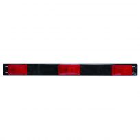Optronics Red Surface Mount Identification Light Bar with Black Base, MC93RK