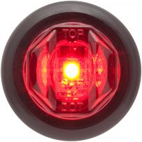 Optronics 2-LED Red 3/4 IN Marker / Clearance Light Kit with Grommet; PC-Rated; Hard Wired, MCL12RK