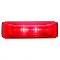 Optronics 2-LED Red Thinline Marker / Clearance Light Kit with Bracket and Plug, MCL61RK