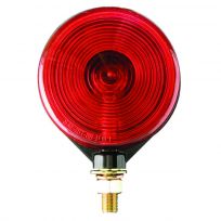 Optronics Red Round Pedestal Mount Stop / Turn / Tail Light; Single Face; Self Grounding, ST51RS